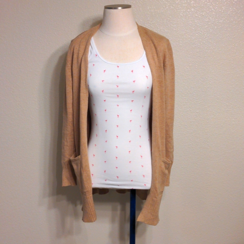 White & Pink flamingo tank